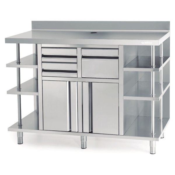 Stainless Steel Back Bar Coffee Unit