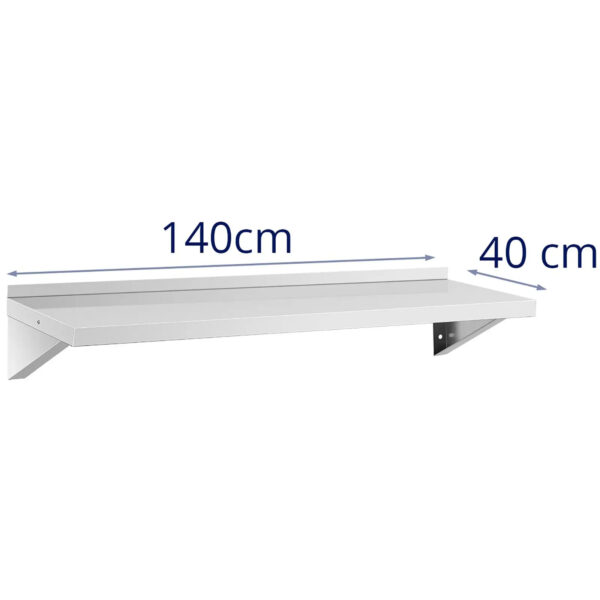 Wall Shelf - stainless steel - 120 x 40 cm - Image 5