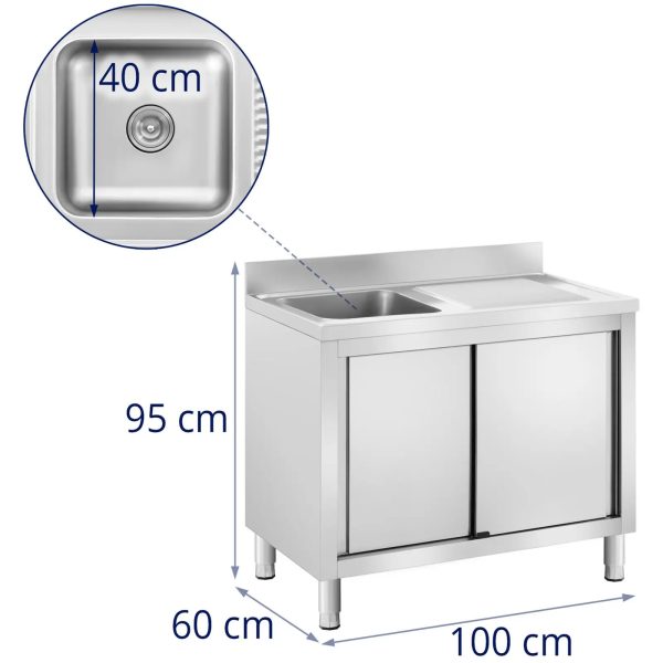 Commercial Kitchen Sink Unit - Image 8